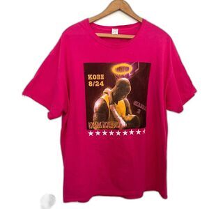 Kobe Bryant Gigi Memorial T-Shirt M Yellow Lakers Legends Never Die 8 24